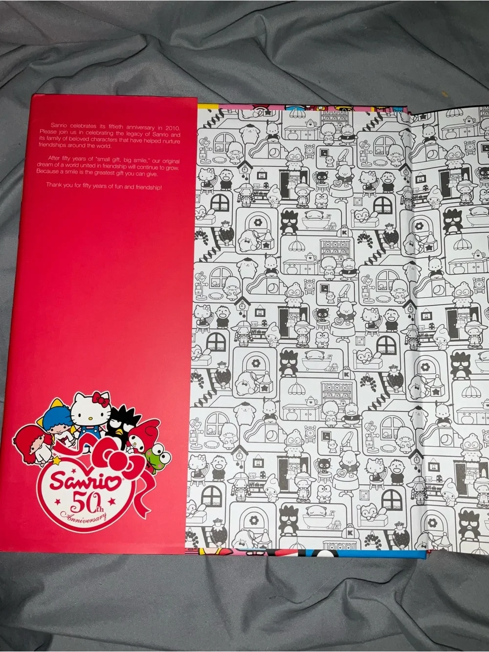 Hardback Book Small Gift Celebrating 50 years of Sanrio